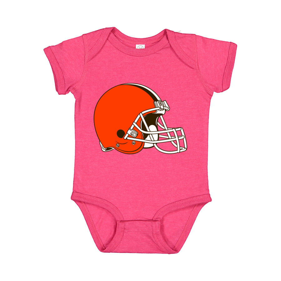 Cleveland Browns Baby Romper Onesie - Pink
