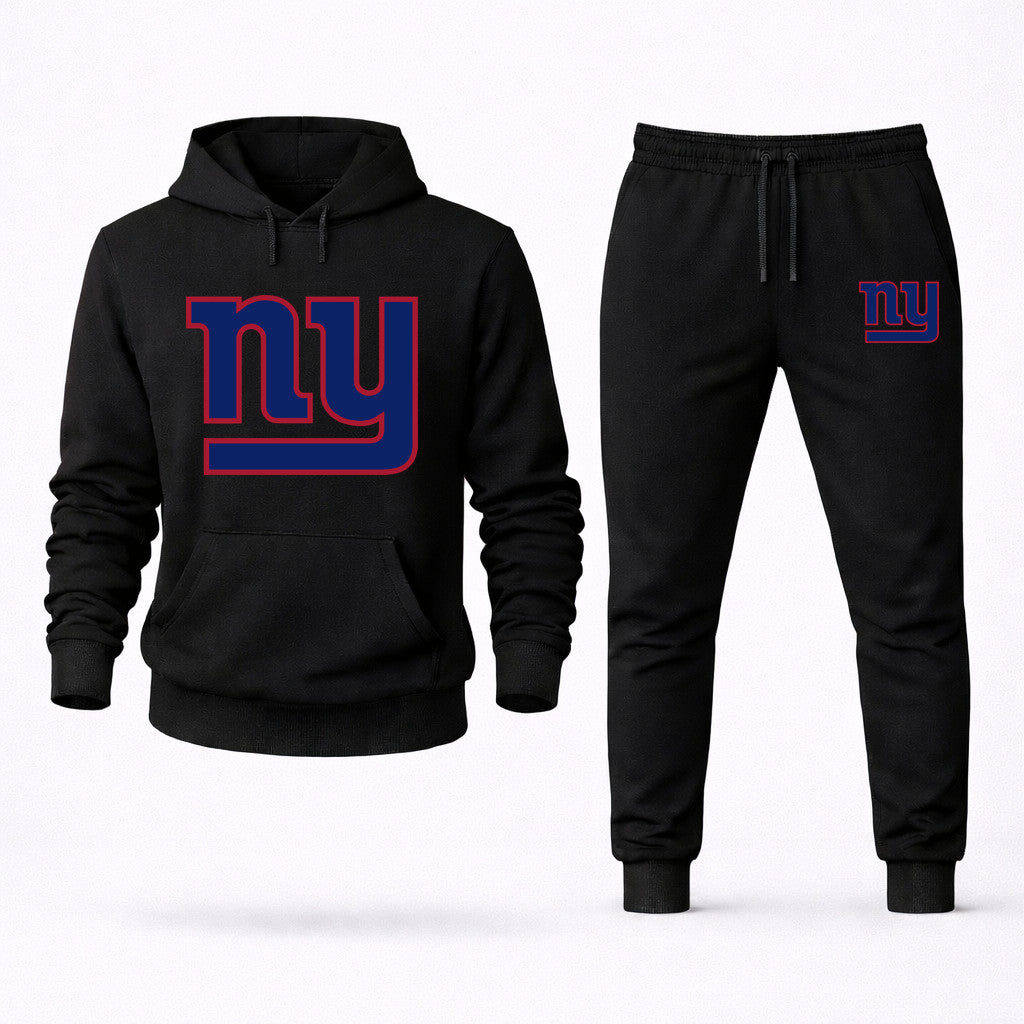 New York Giants Hoodie and Joggers Set - Black