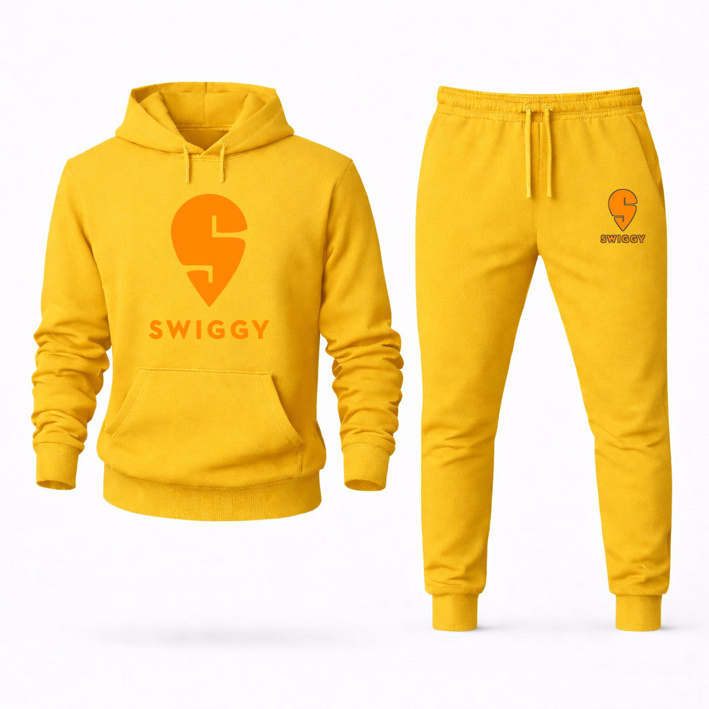 Swiggy Hoodie and Joggers Set - Yellow