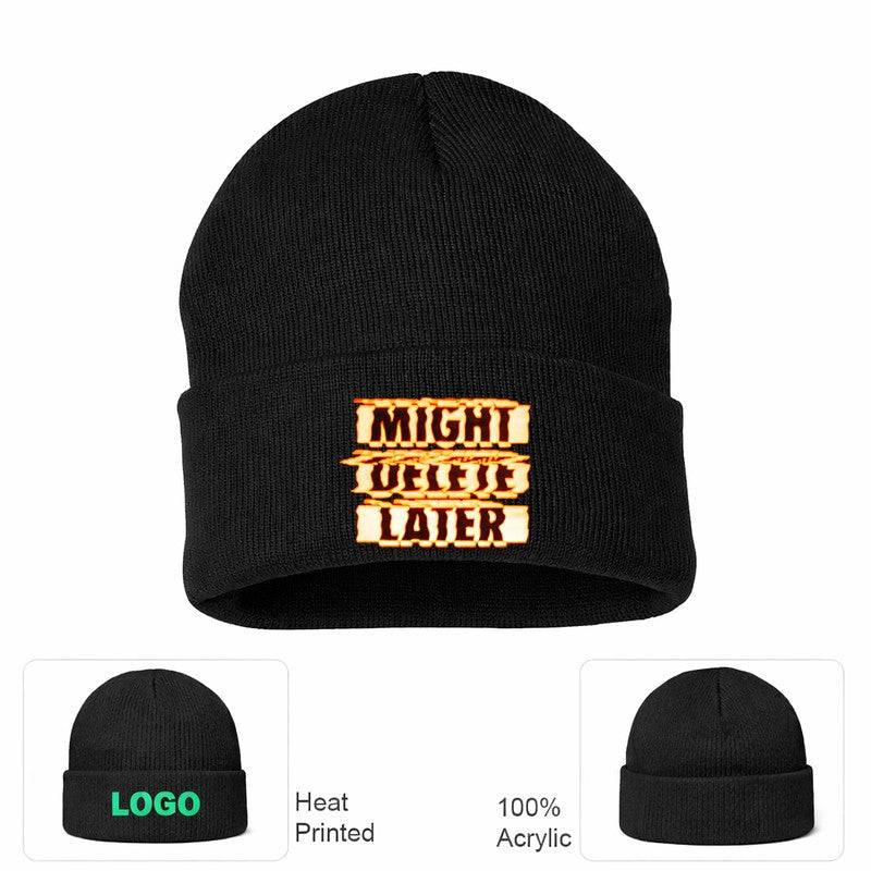Might Delete Later Yellow Beanie Hat
