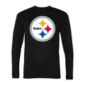 Men's Pittsburgh Steelers Polyester Long Sleeve T-Shirt - Black