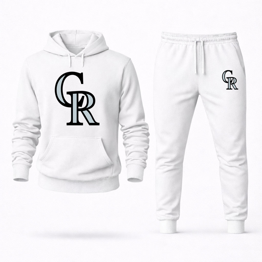 Colorado Rockies Hoodie and Joggers Set - White