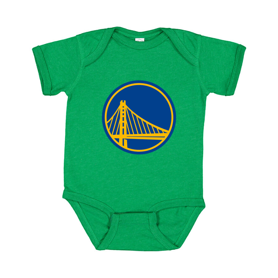 Golden State Warriors Baby Romper Onesie - Green