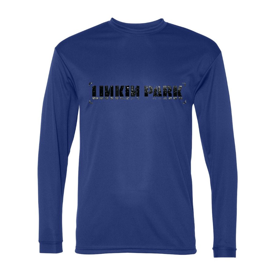 Men's Linkin Park Polyester Long Sleeve T-Shirt - Royal Blue