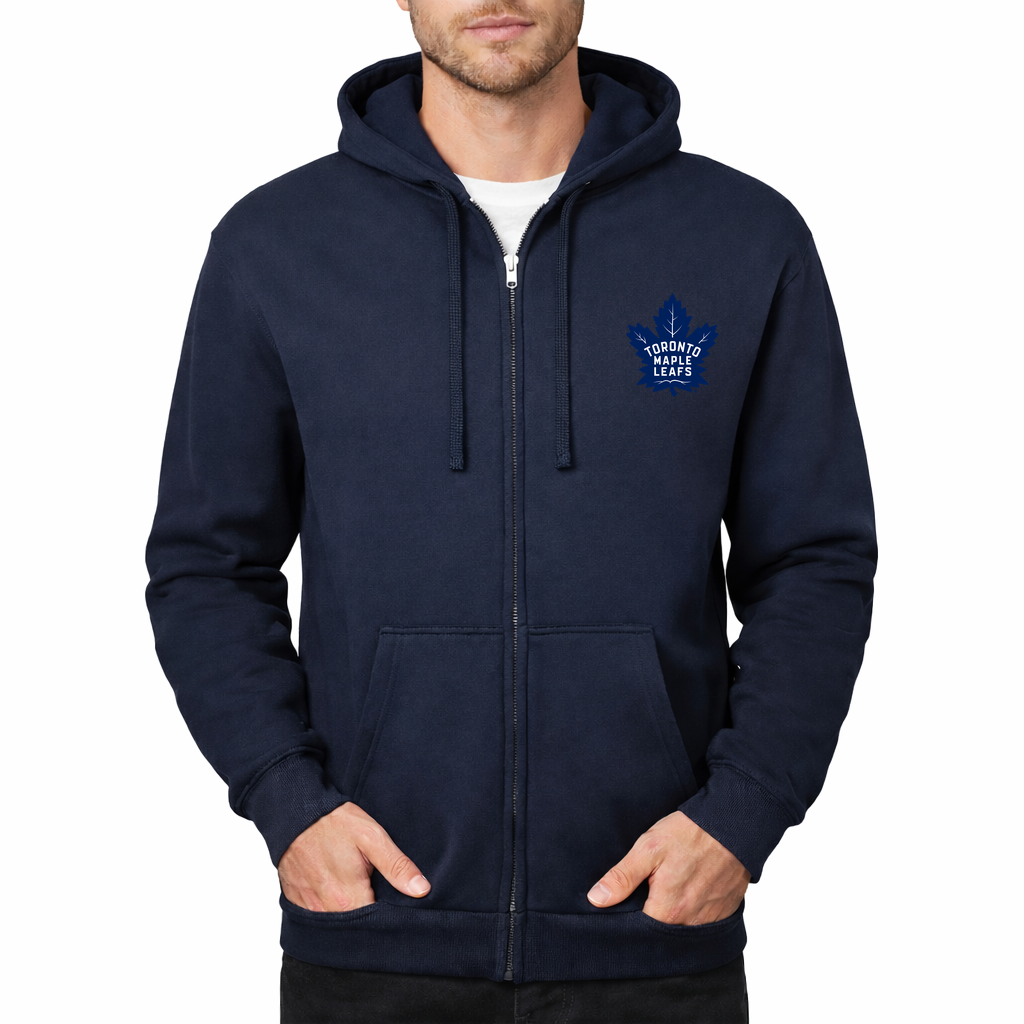 Men's Toronto Maple Leafs Zipper Hoodie - Navy