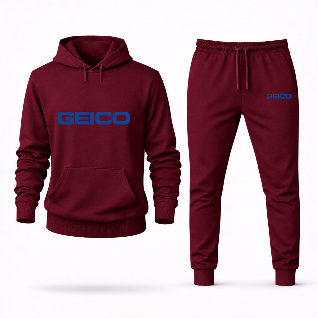 GEICO Hoodie and Joggers Set - Burgundy