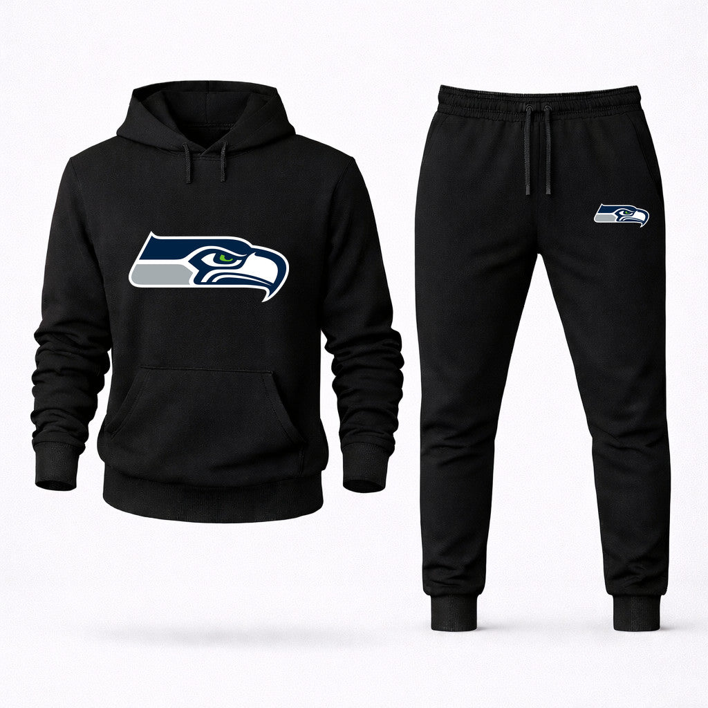 Seattle Seahawks Hoodie and Joggers Set - Black