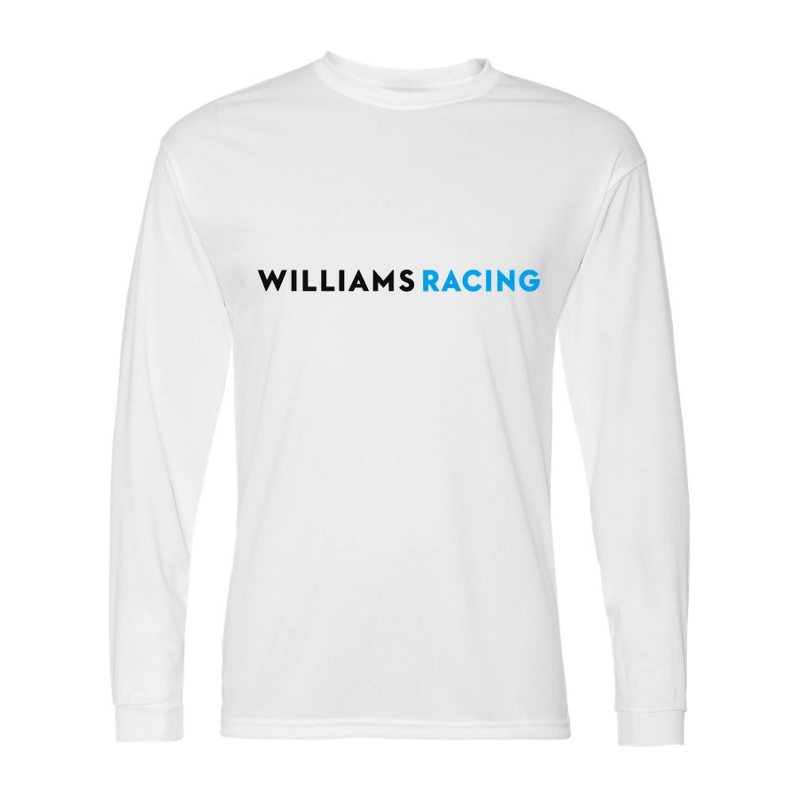 Men's Williams Racing Polyester Long Sleeve T-Shirt - White