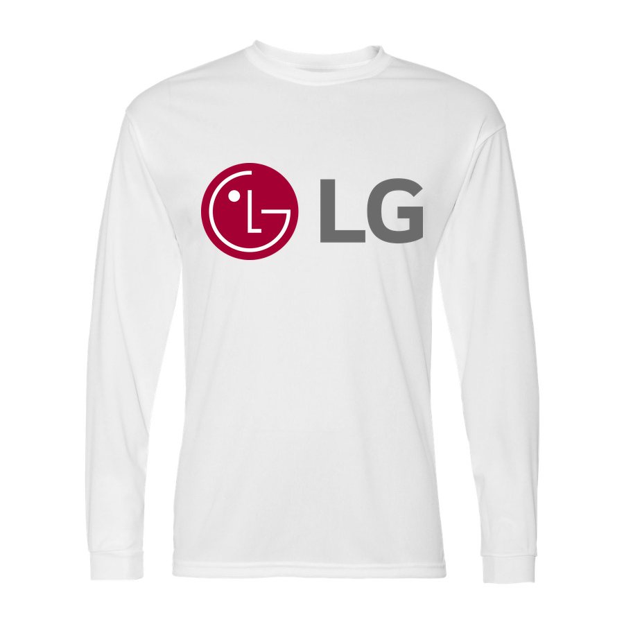 Men's LG Polyester Long Sleeve T-Shirt - White