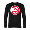 Men's Atlanta Hawks Polyester Long Sleeve T-Shirt - Black
