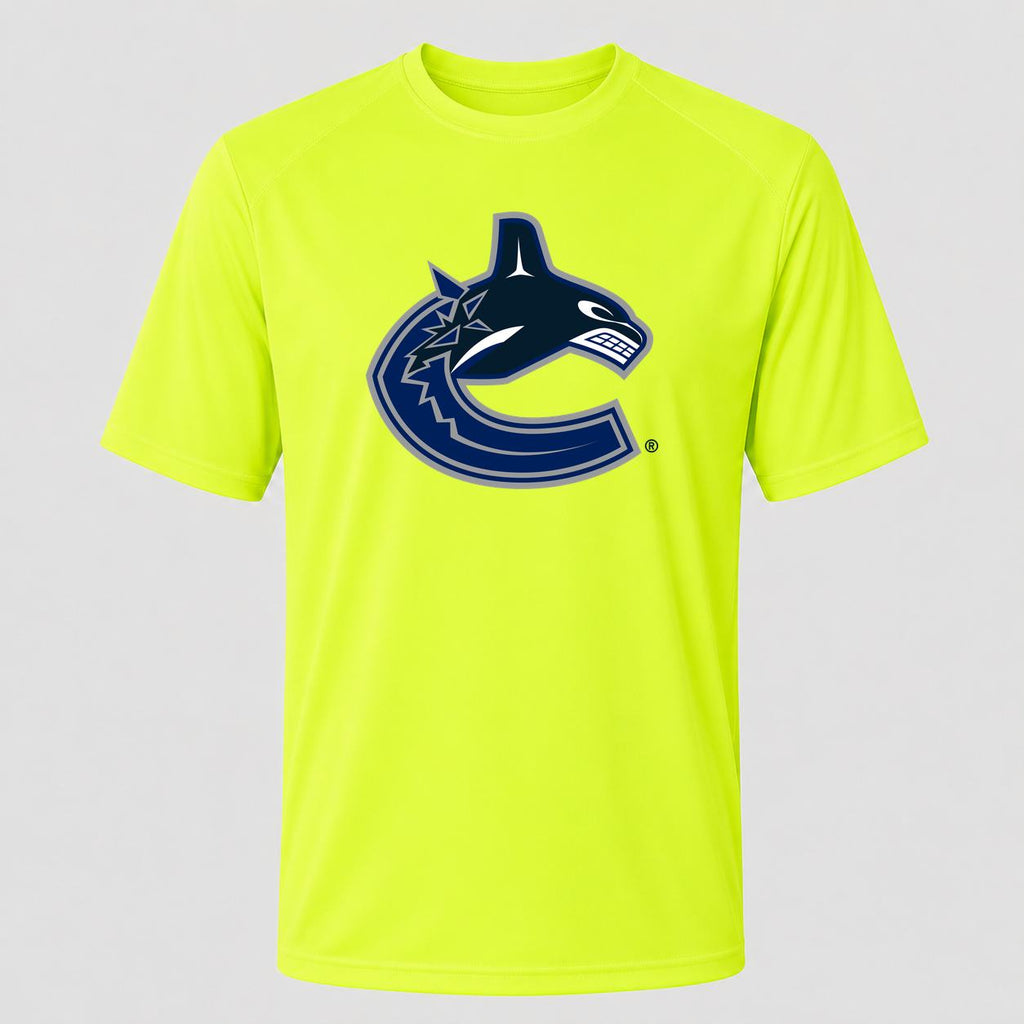 Men's Vancouver Canucks Performance T-Shirt - Safety Green