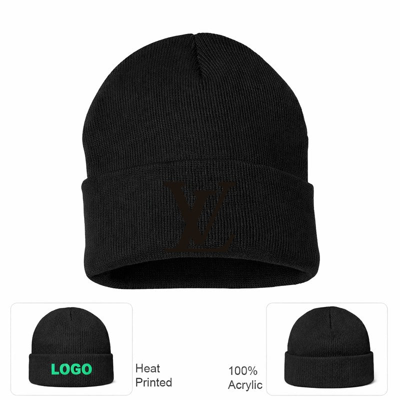 Louis Vuitton Black Beanie Hat