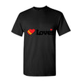 Men's Loves Travel Stops Logo Cotton T-Shirt - Black