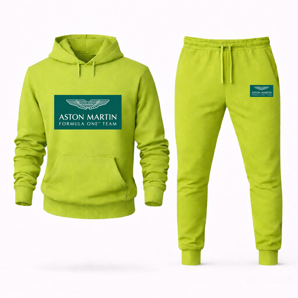 Aston Martin Formula One Team Hoodie and Joggers Set - Lime Green