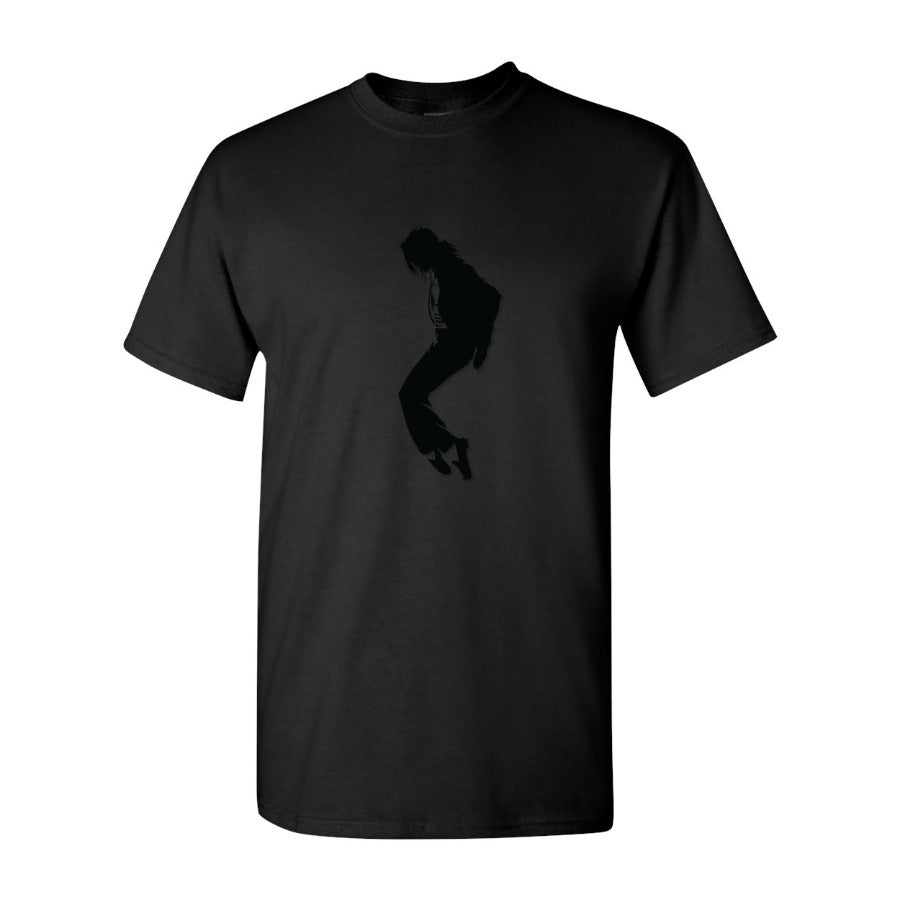 Men's Michael Jackson Logo 768x432 Cotton T-Shirt - Black