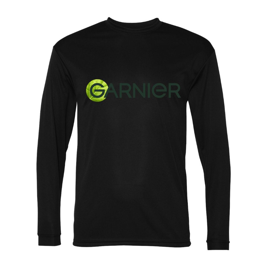 Men's Garnier Polyester Long Sleeve T-Shirt - Black