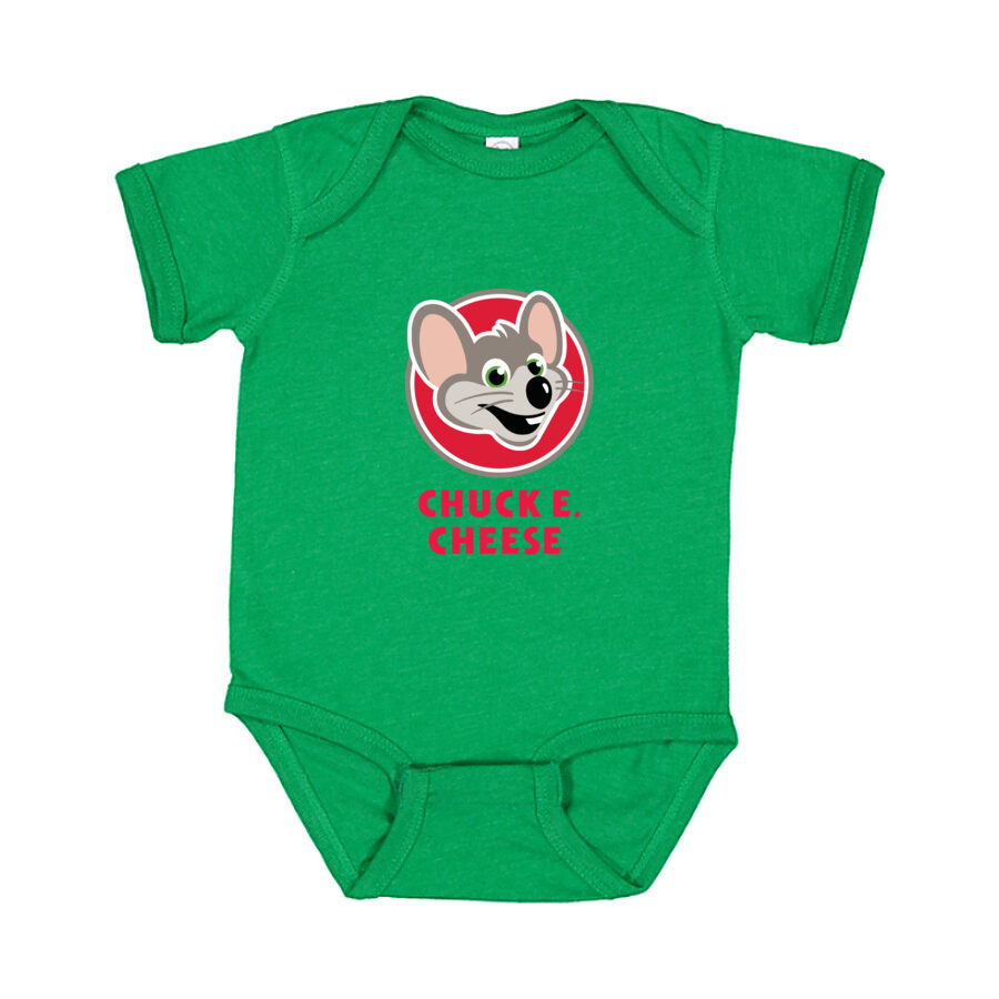 Chuck E. Cheese Baby Romper Onesie - Green