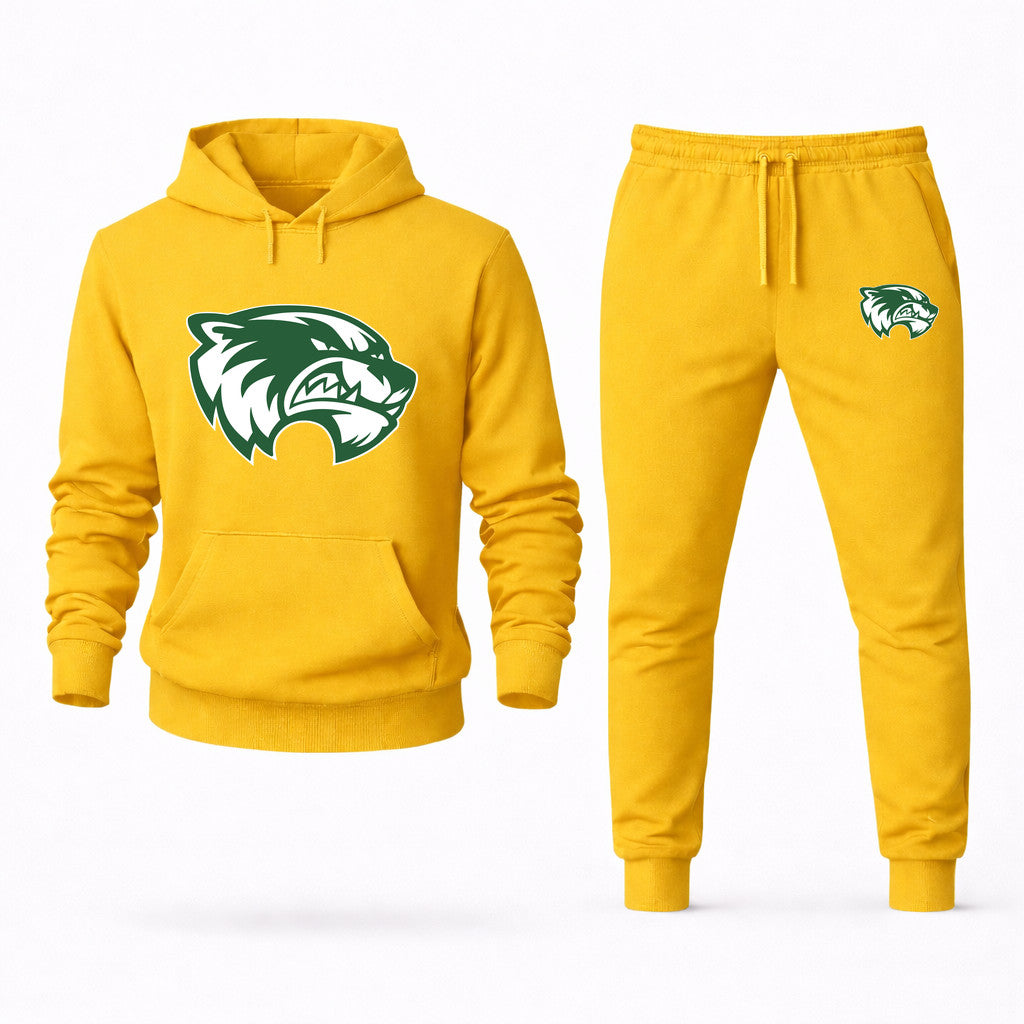 Utah Valley Wolverines Hoodie and Joggers Set - Yellow