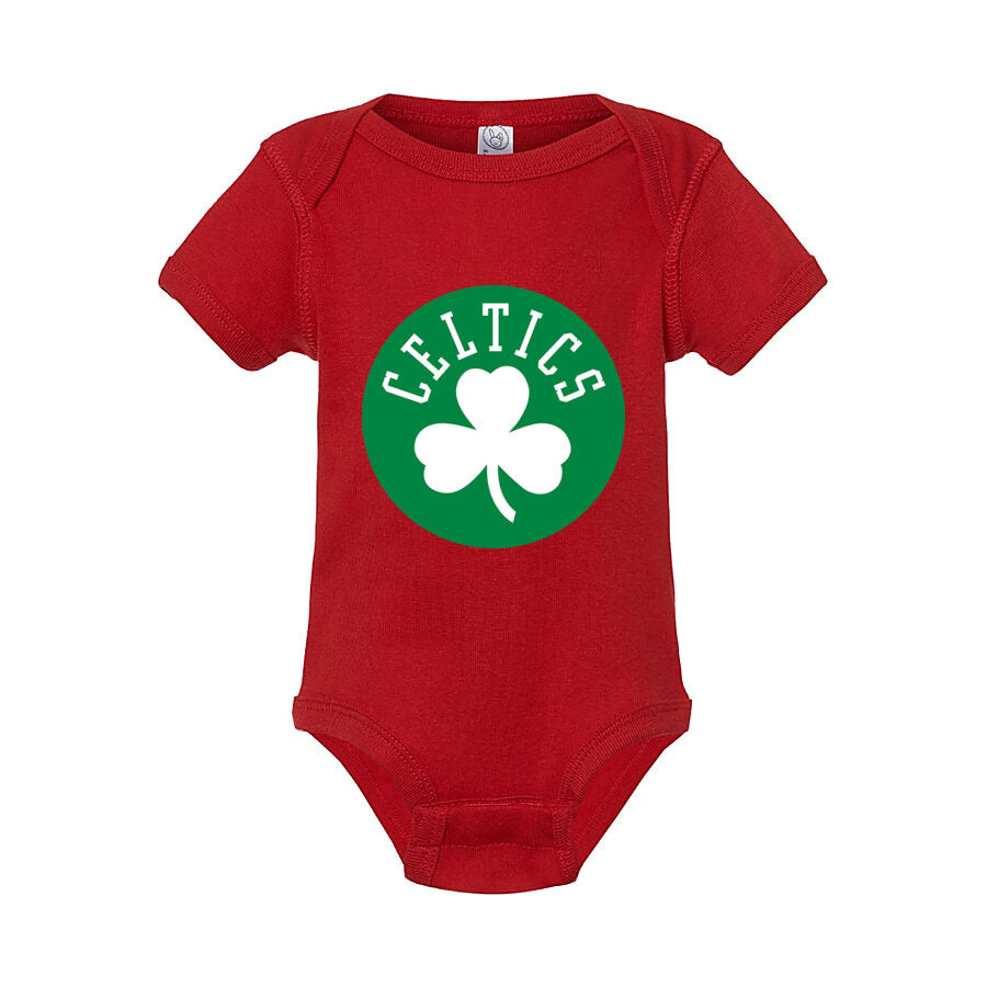 Boston Celtics Baby Romper Onesie - Red