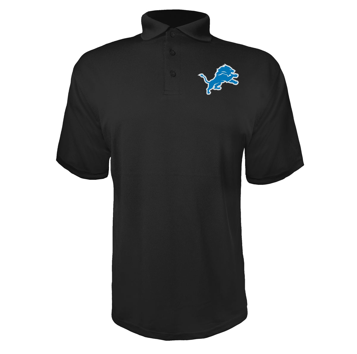 Detroit Lions Black polyester polo