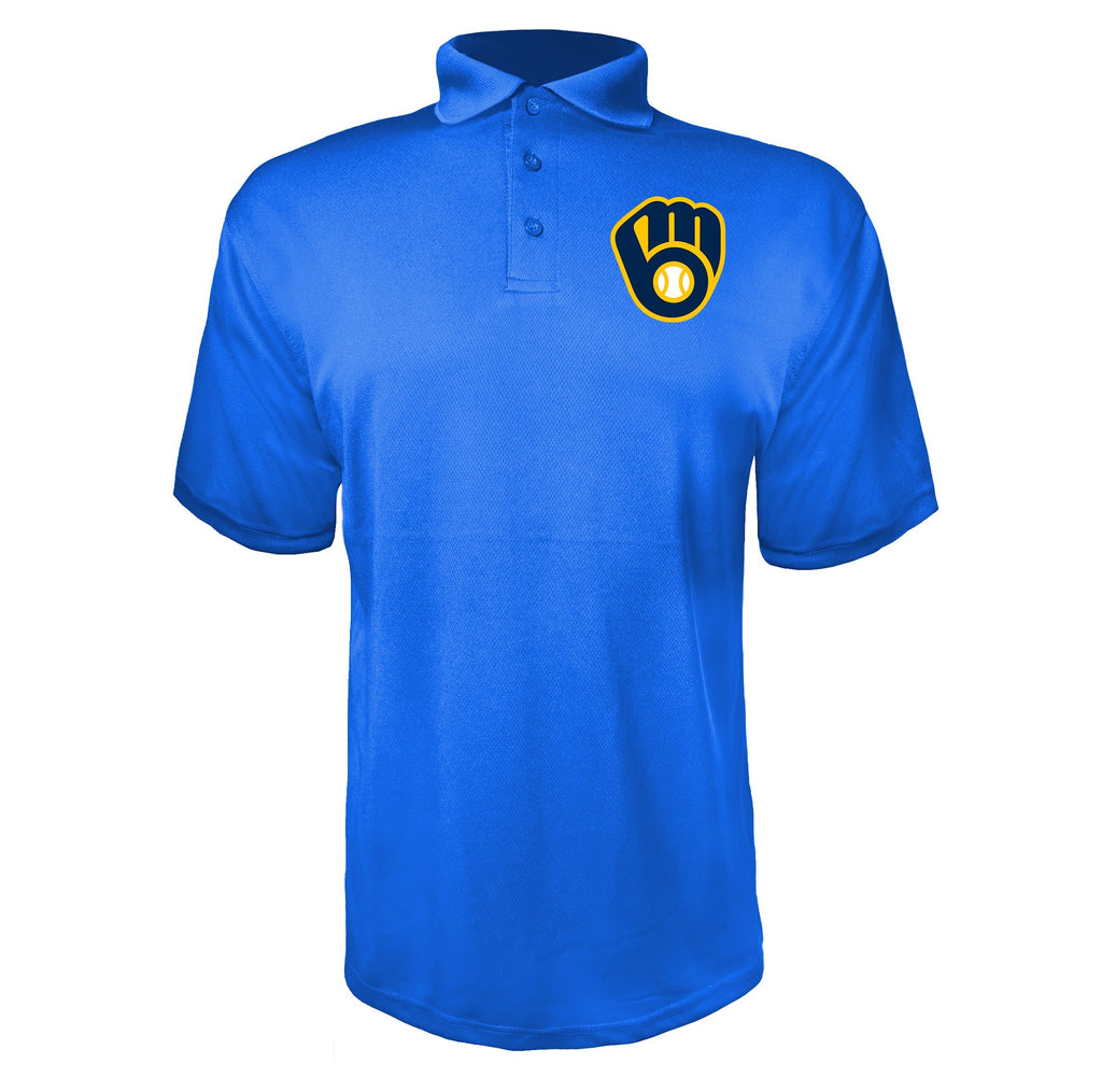 Milwaukee Brewers Blue polyester polo