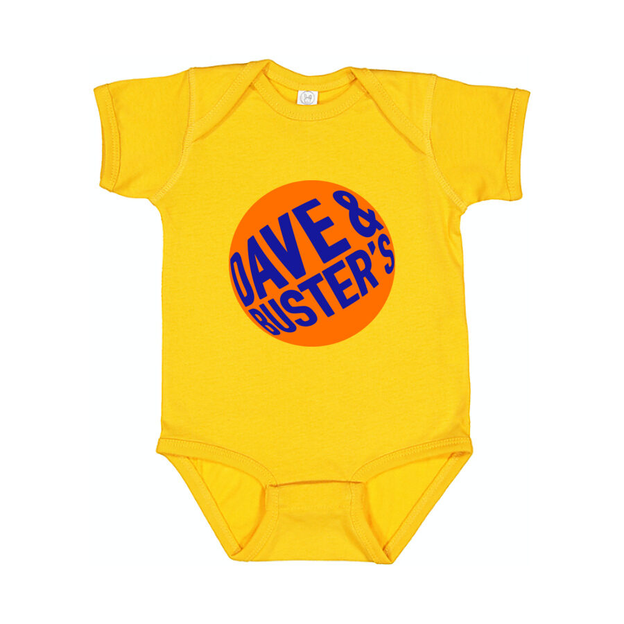 Dave & Buster's Baby Romper Onesie - Yellow