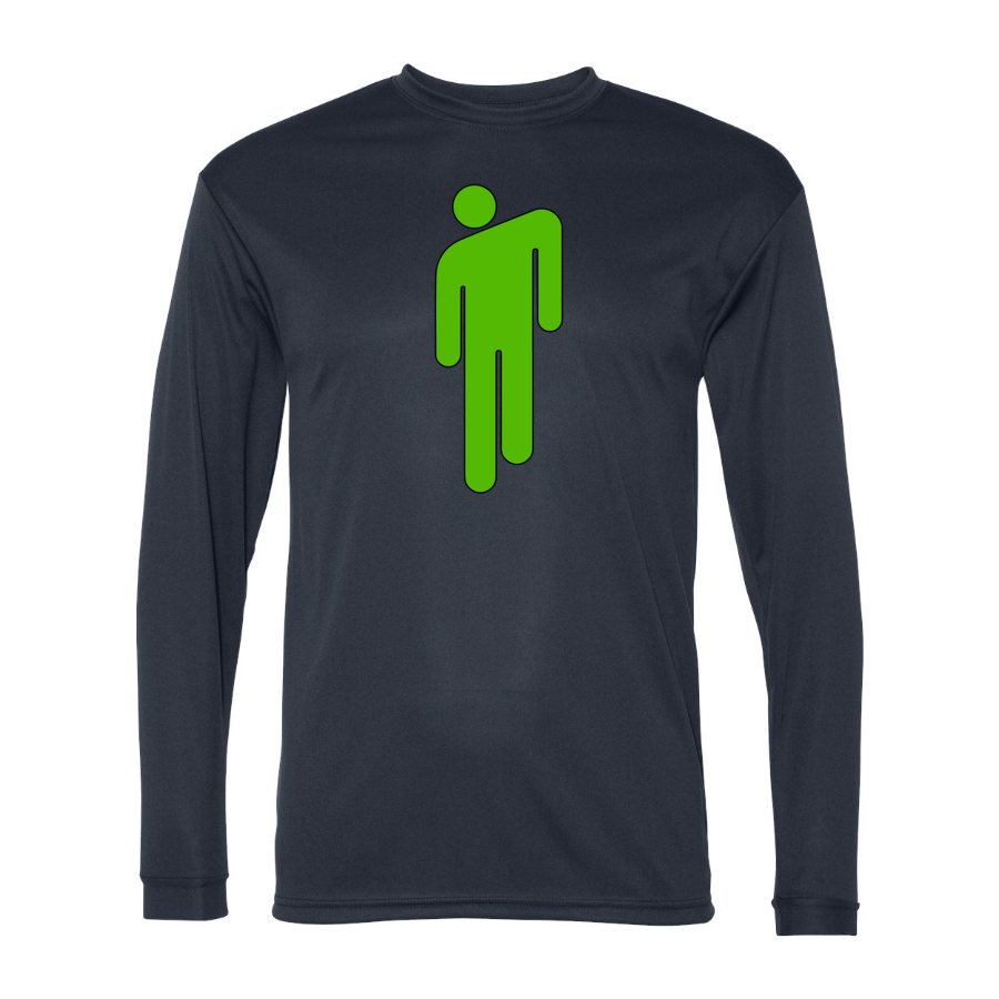 Men's Billie Eilish Polyester Long Sleeve T-Shirt - Navy