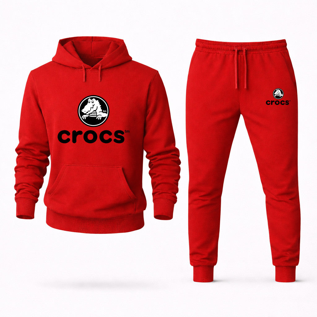 Crocs Hoodie and Joggers Set - Red