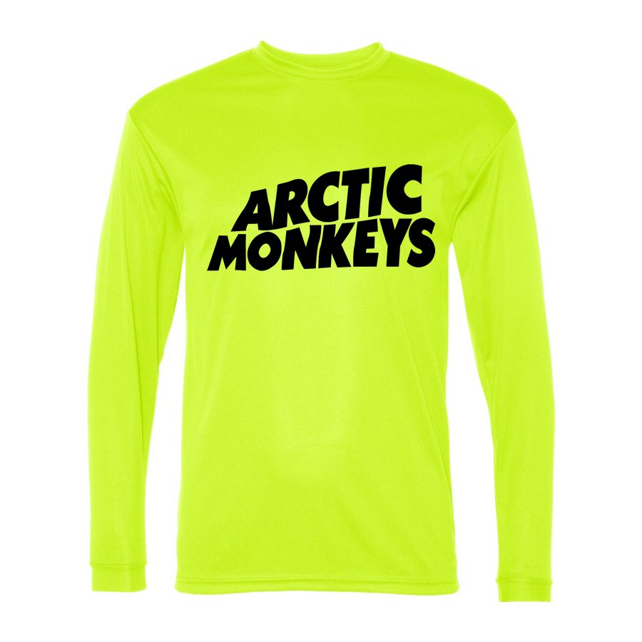 Men's Arctic Monkeys Polyester Long Sleeve T-Shirt - Safety Yellow