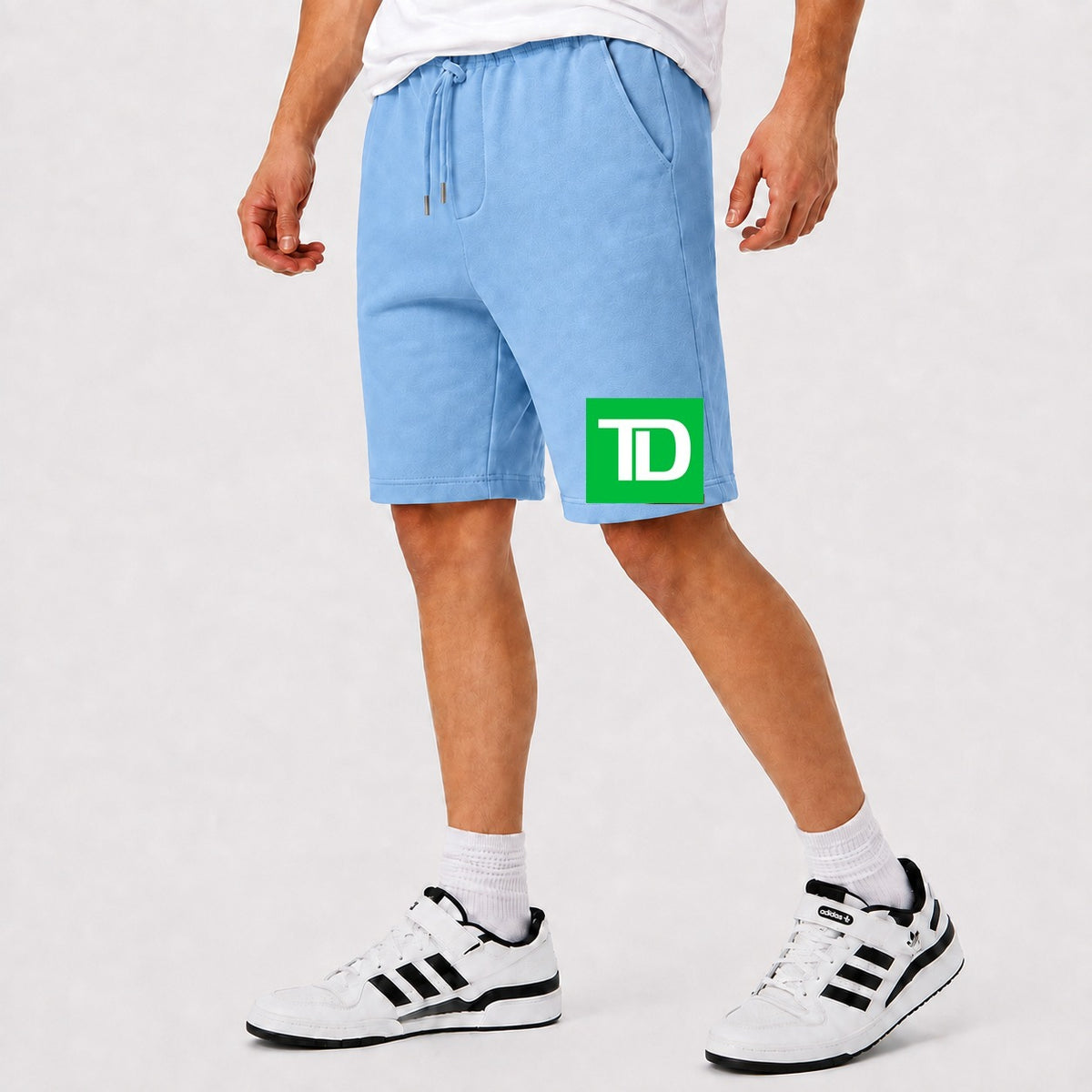 Men's TD Bank Cotton Shorts - Sky Blue