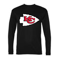 Men's Kansas City Chiefs Polyester Long Sleeve T-Shirt - Black
