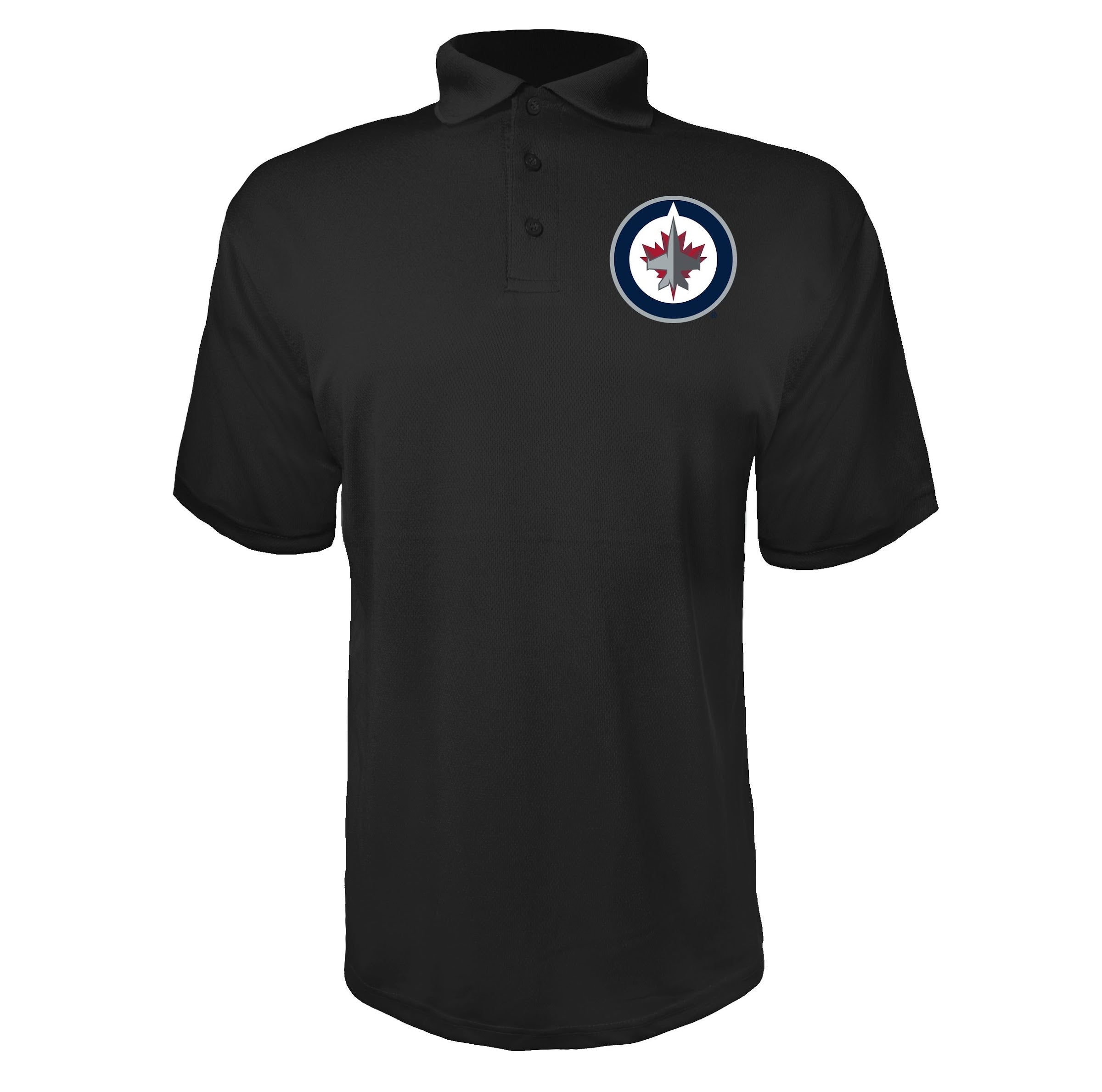 Winnipeg Jets Black polyester polo