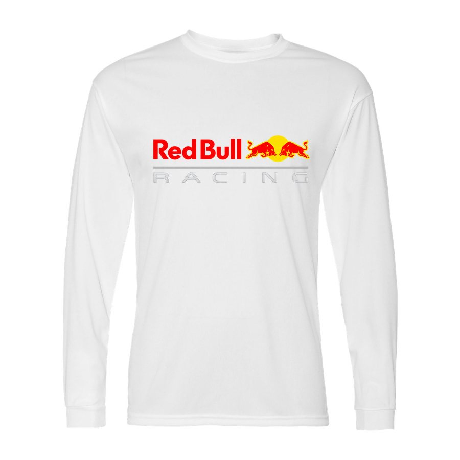 Men's Red Bull Racing Polyester Long Sleeve T-Shirt - White