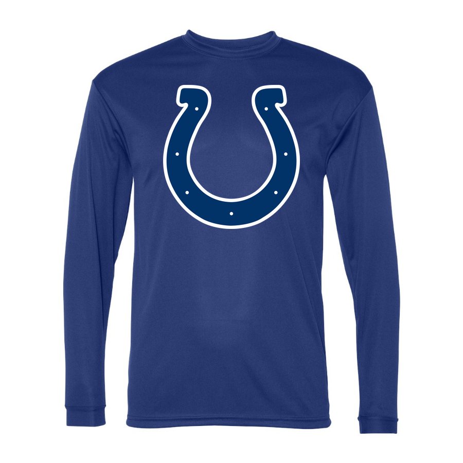 Men's Indianapolis Colts Polyester Long Sleeve T-Shirt - Royal Blue