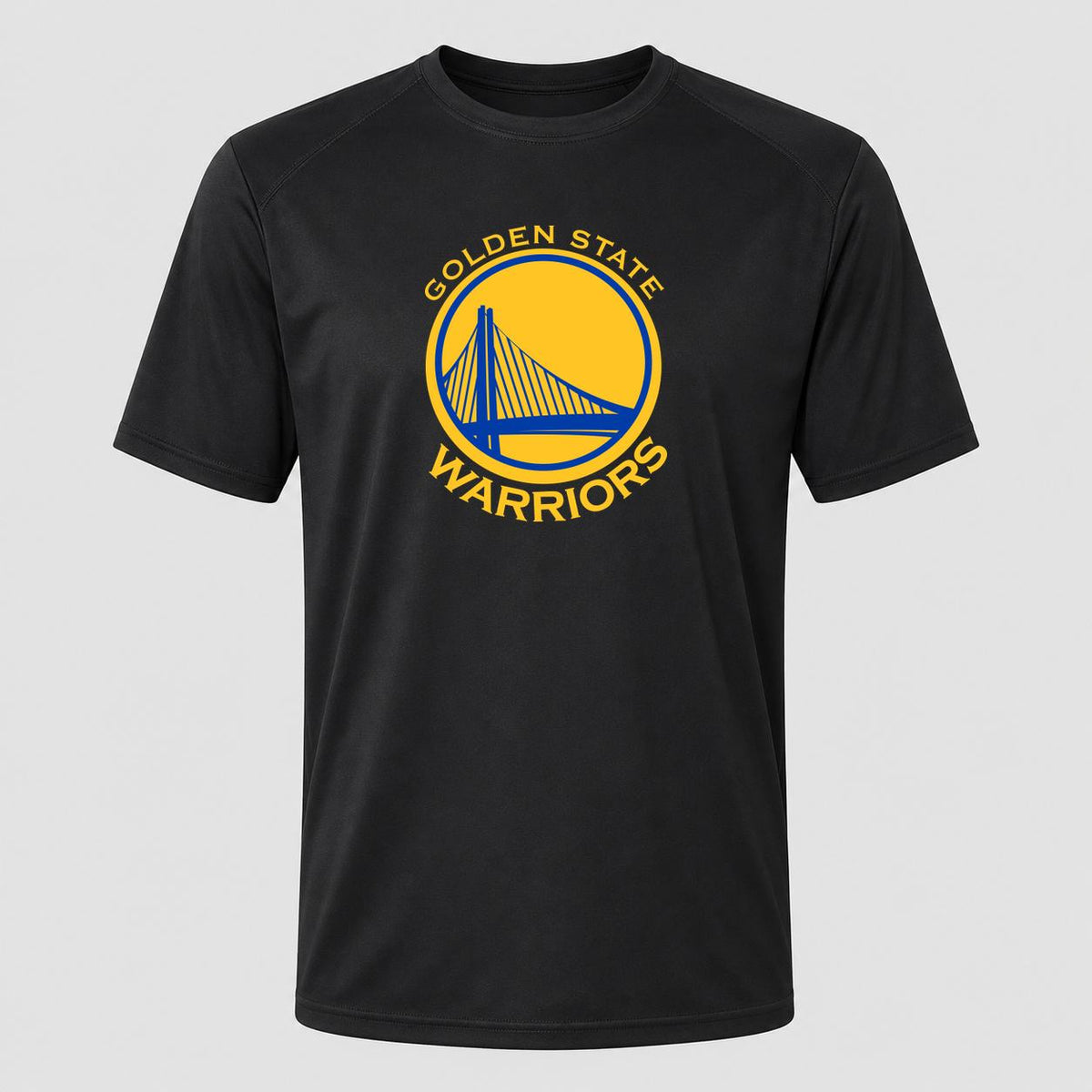 Men's Golden State Warriors Yellow Performance T-Shirt - Black