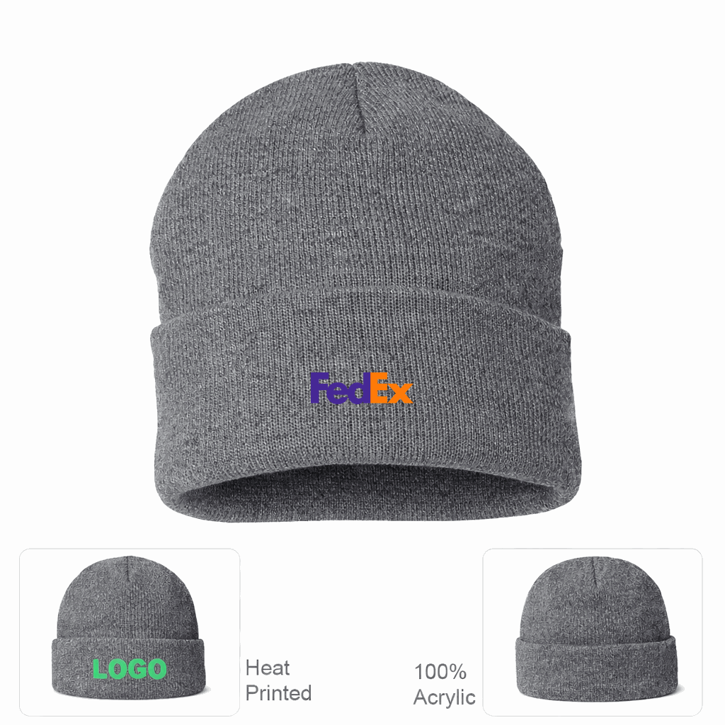 FedEx Beanie Hat - Grey