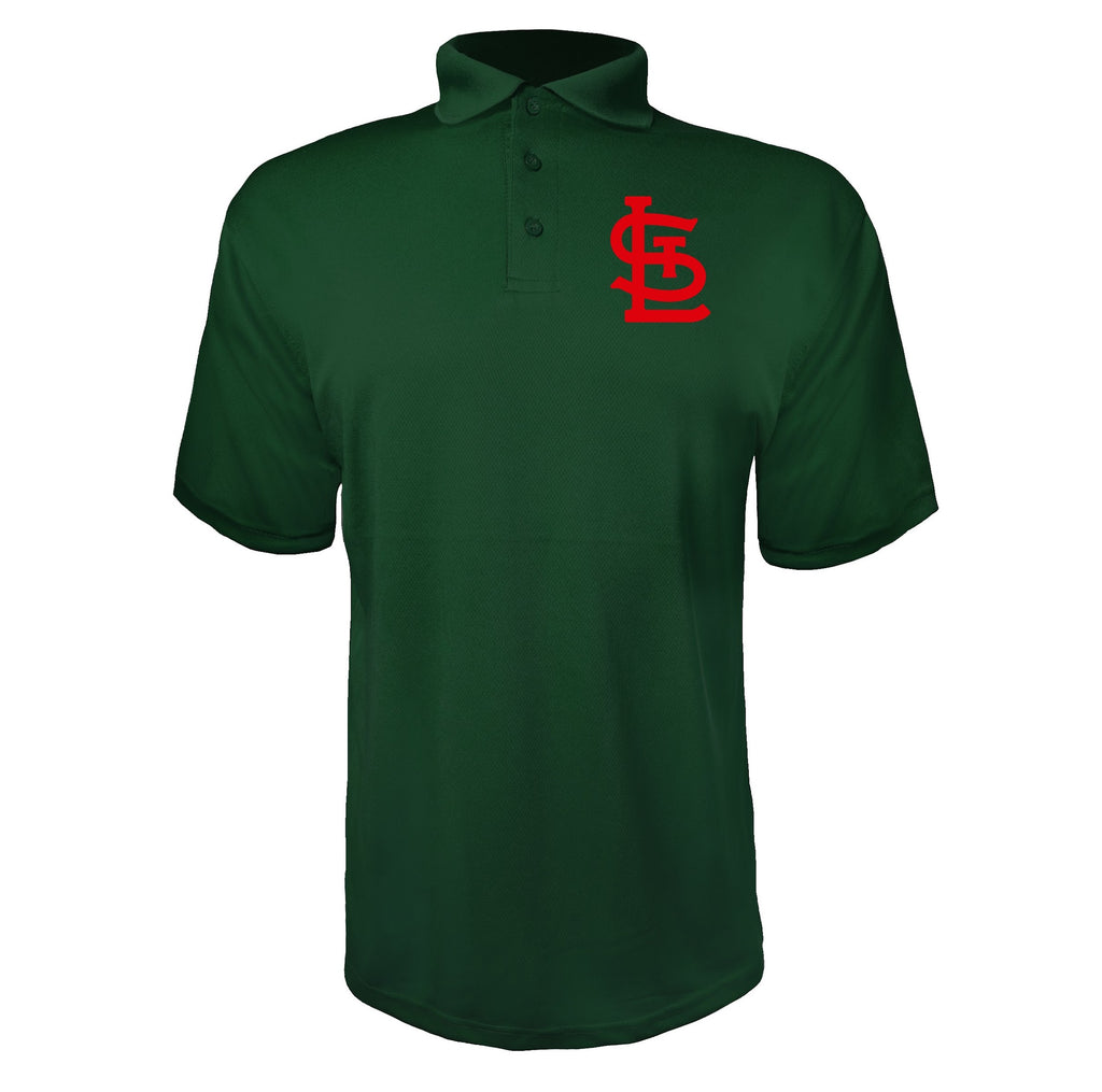 St. Louis Cardinals Green polyester polo