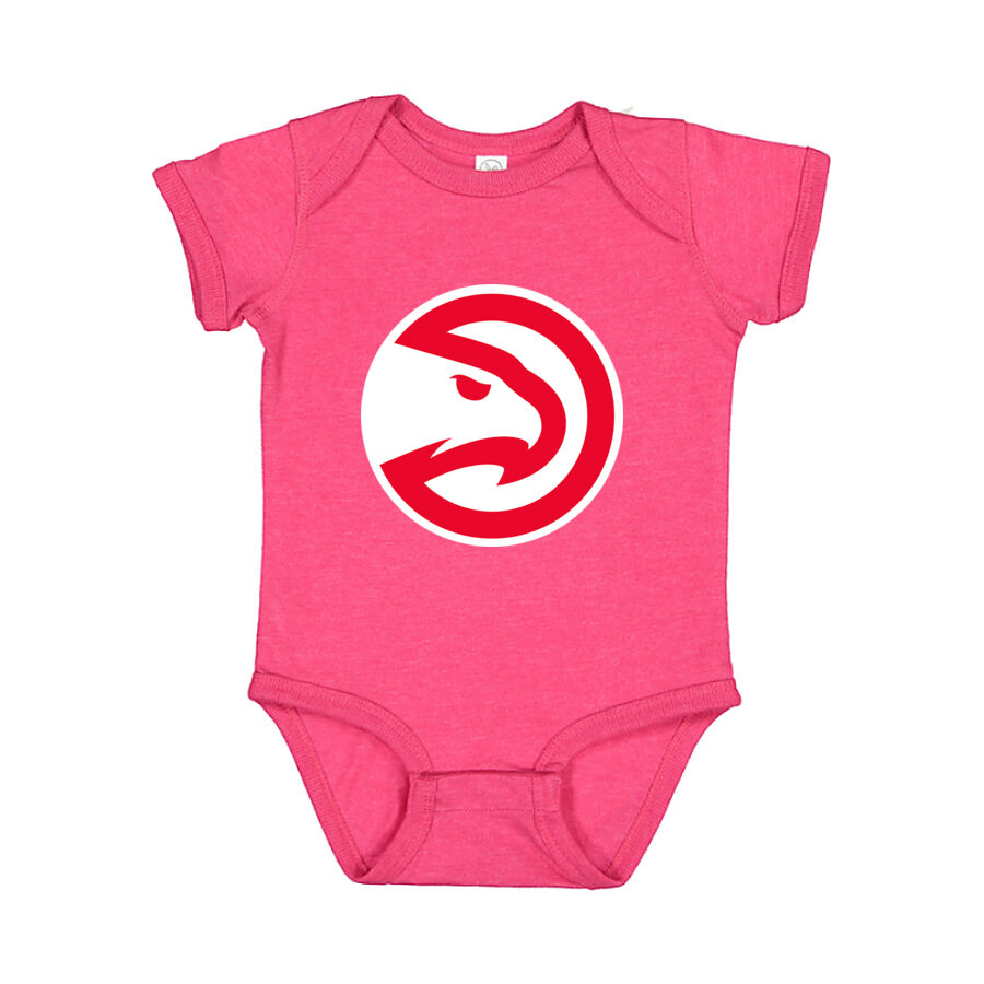 Atlanta Hawks Baby Romper Onesie - Pink