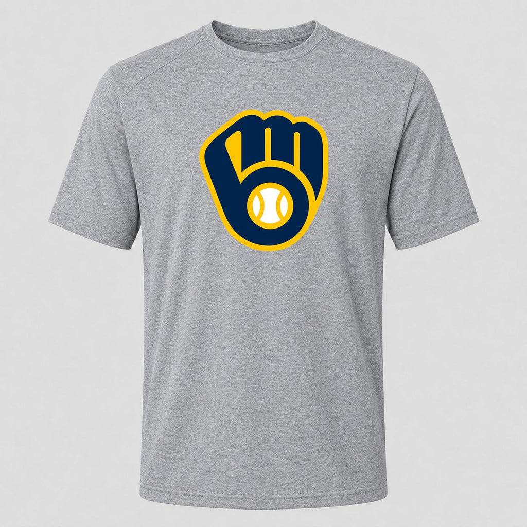 Men's Milwaukee Brewers Performance T-Shirt - Gray