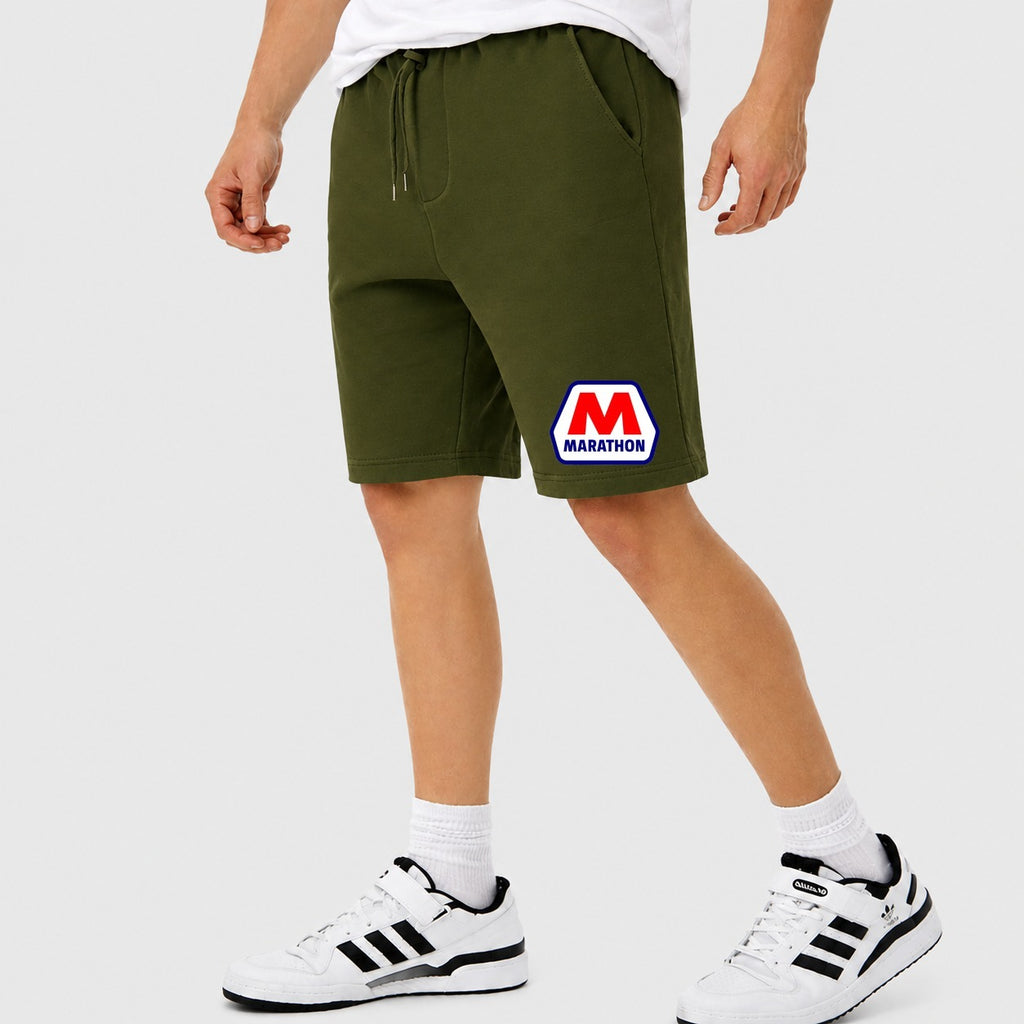 Men's Marathon Cotton Shorts - Army Green