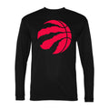 Men's Toronto Raptors Polyester Long Sleeve T-Shirt - Black