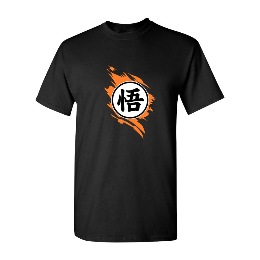 Men's Dragon Ball Z Logo Cotton T-Shirt - Black