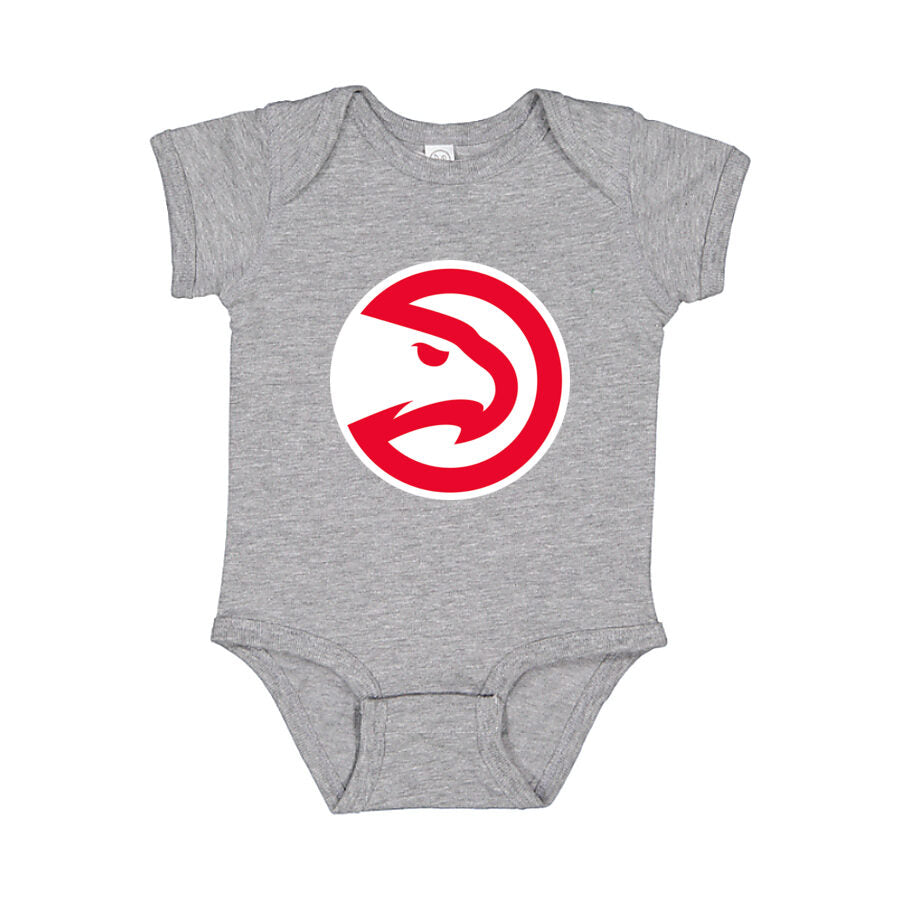 Atlanta Hawks Baby Romper Onesie - Gray