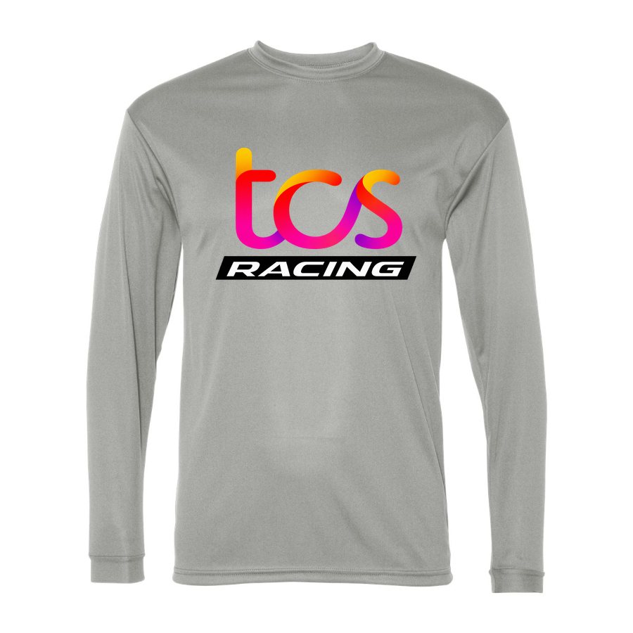 Men's TCS Racing Polyester Long Sleeve T-Shirt - Silver