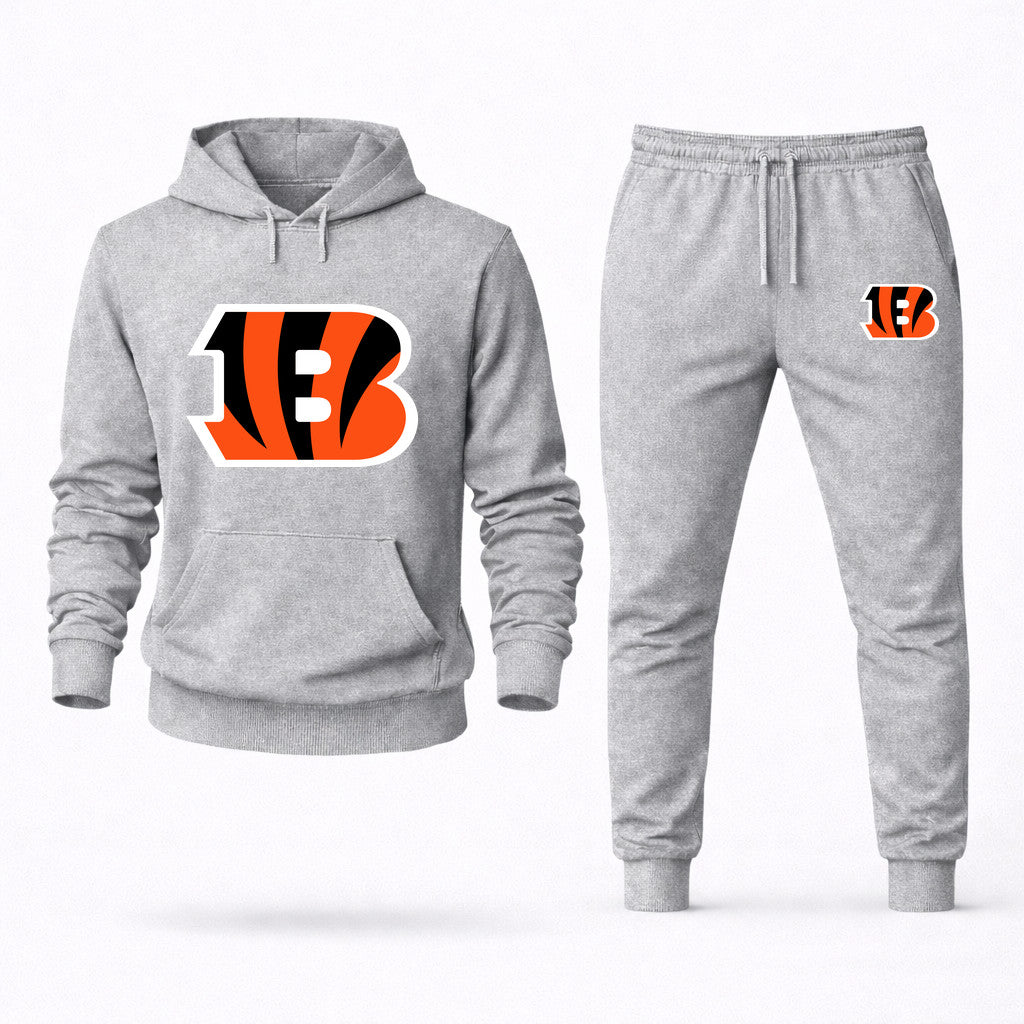 Cincinnati Bengals Hoodie and Joggers Set - Grey