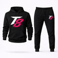 Tekken 8 White Hoodie and Joggers Set - Black