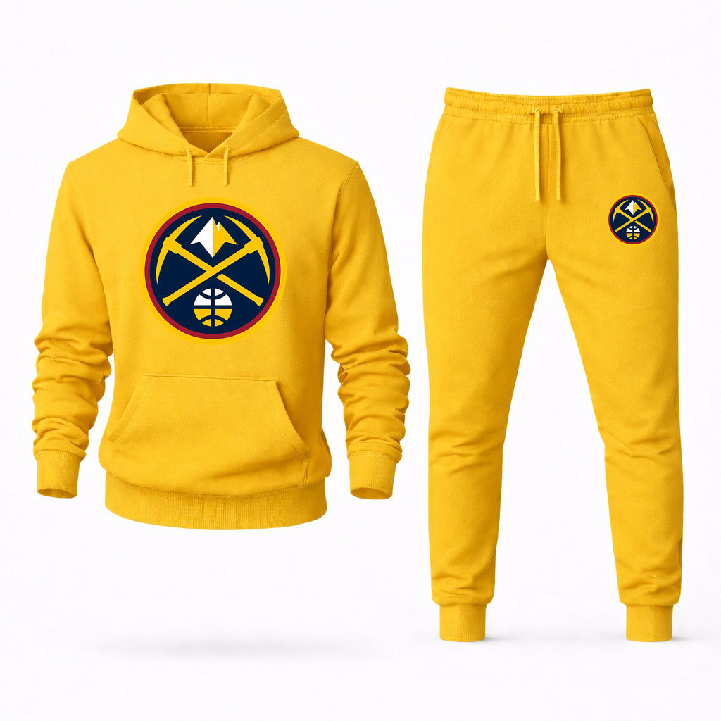 Denver Nuggets Hoodie and Joggers Set - Yellow