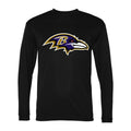Men's Baltimore Ravens Polyester Long Sleeve T-Shirt - Black