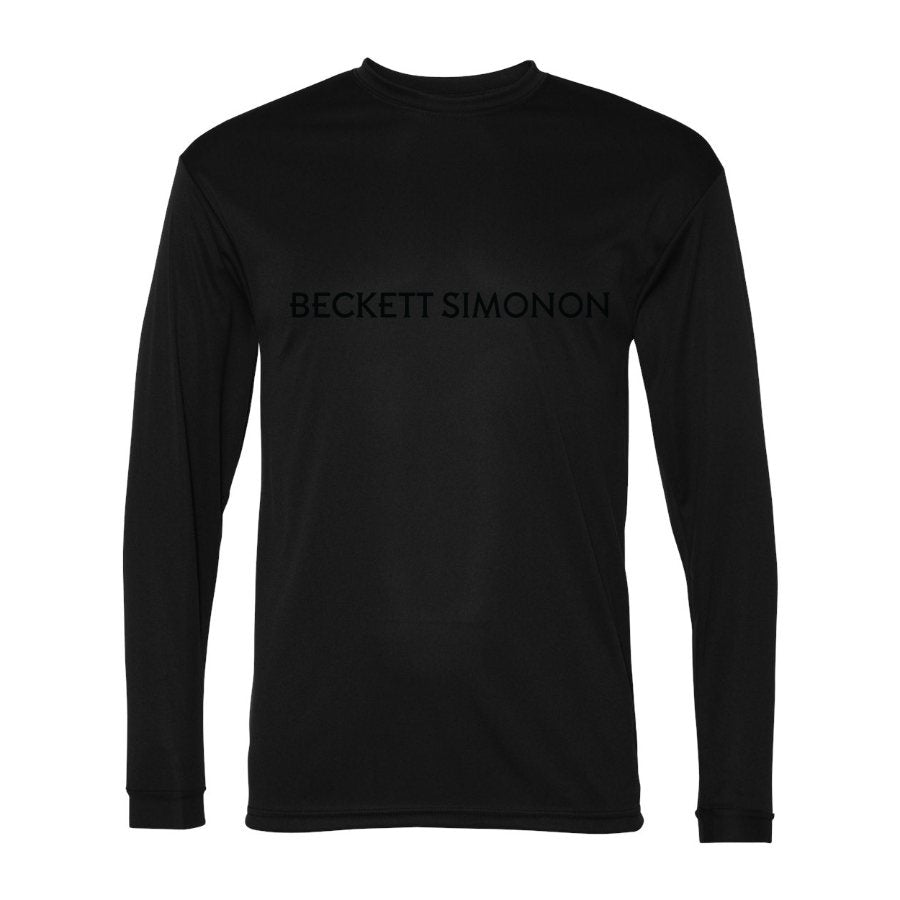 Men's Beckett Simonon Polyester Long Sleeve T-Shirt - Black