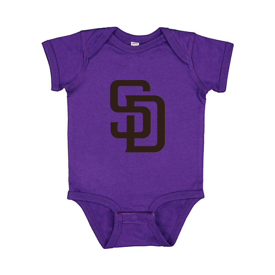 San Diego Padres Baby Romper Onesie - Purple
